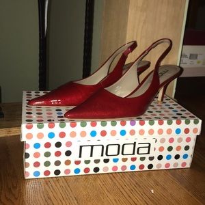 Red Patton leather heels